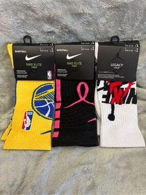 Nike Elite Crew Basketball Socks - 3 pair